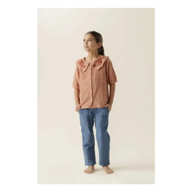Blusa con cuello Claudine de Binou | Naranja
