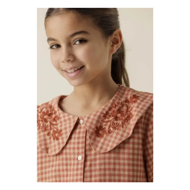 Blusa con cuello Claudine de Binou | Naranja