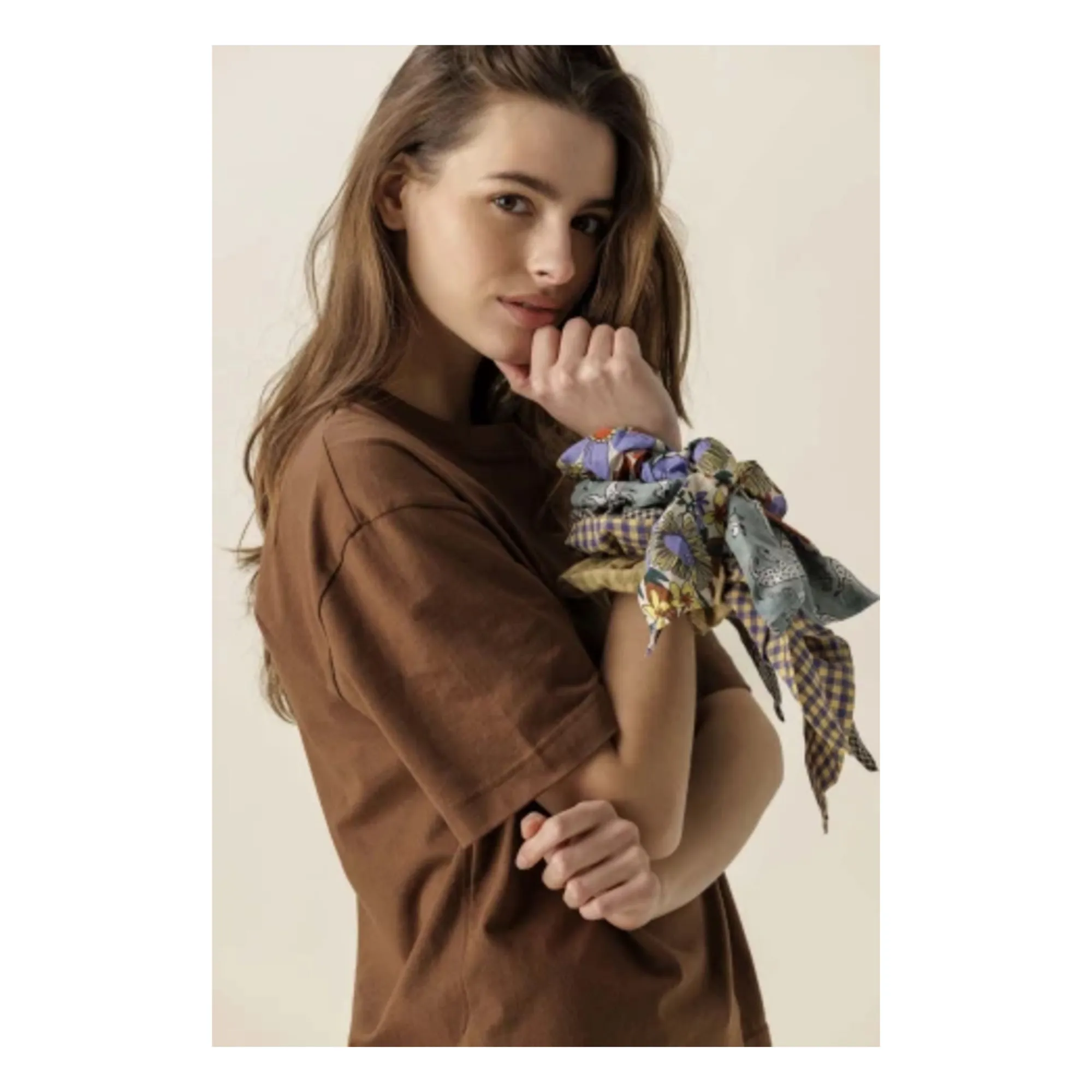 Chouchou Foulard Mano | Noir- Image produit n°1