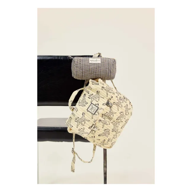 Opal Carreaux pencil case  | Black