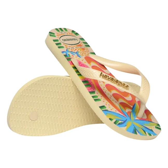 Top Ginga Bossa flip-flops | Cream