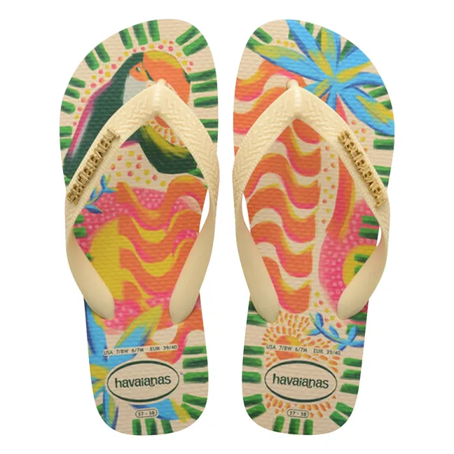 Top Ginga Bossa flip-flops | Cream
