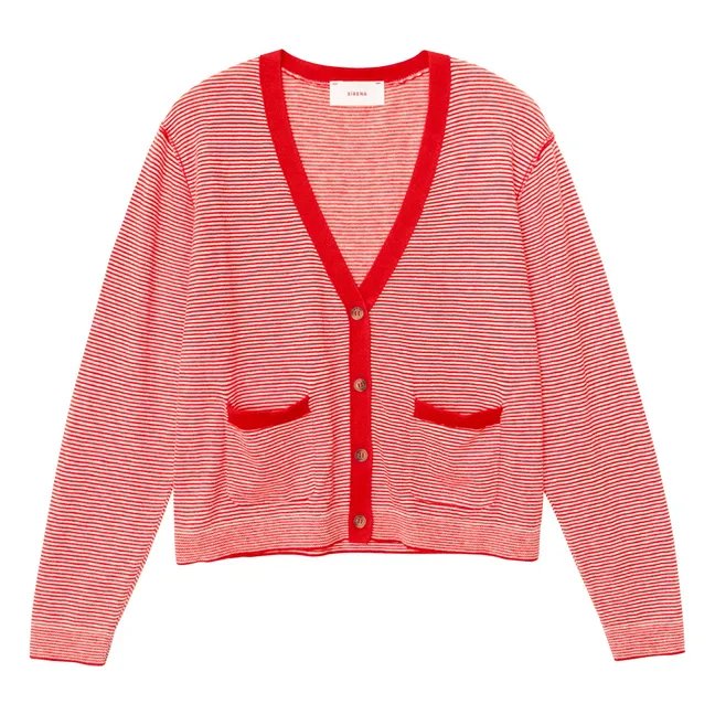 Cardigan Ashton Coton et Cachemire | Rouge
