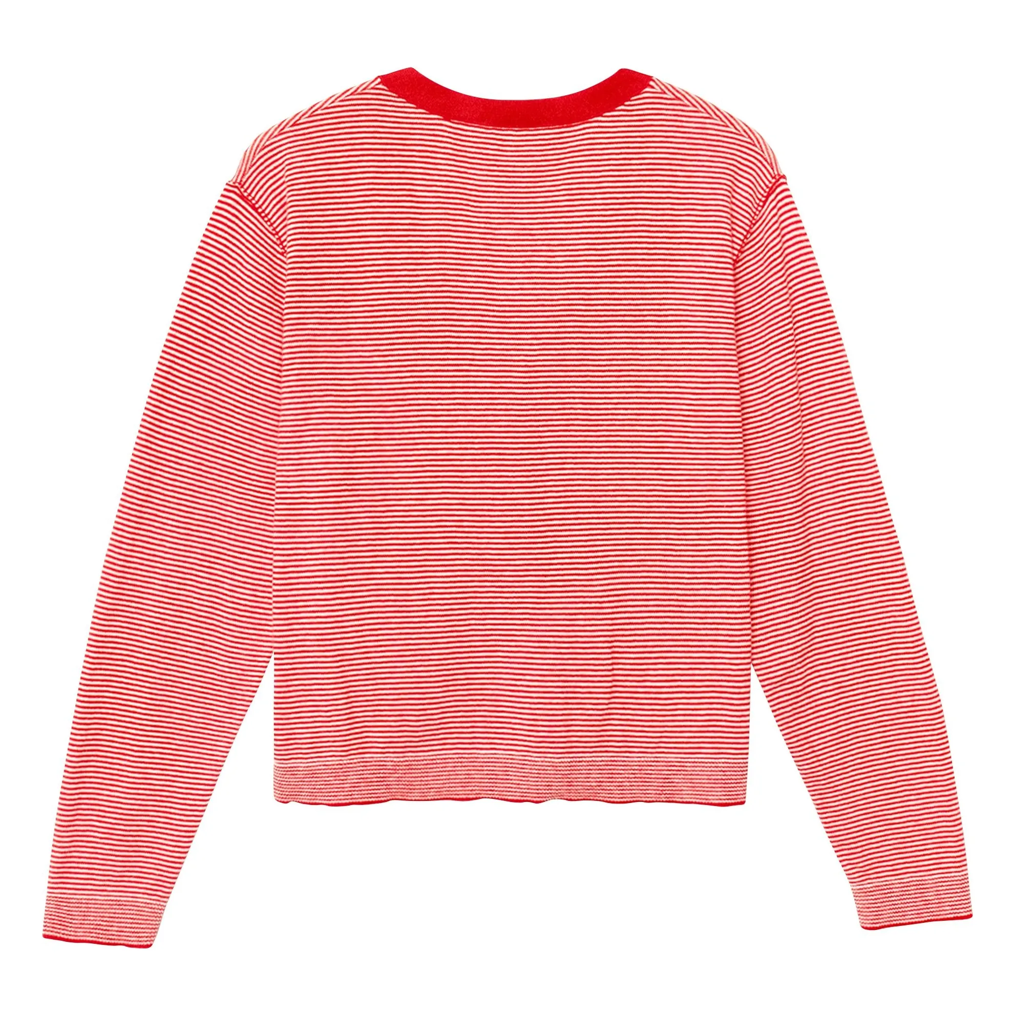 Cardigan Ashton Coton et Cachemire | Rouge- Image produit n°1