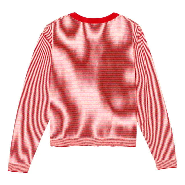 Cardigan Ashton Coton et Cachemire | Rouge