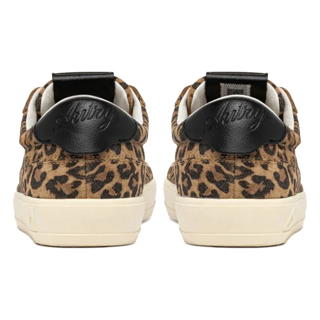 Windscape Low Leopard Suede Sneakers | Brown