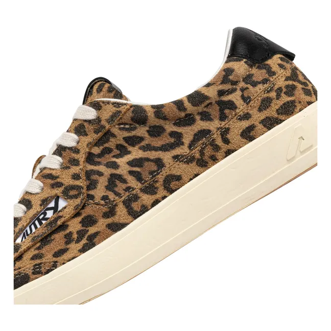 Windscape Low Leopard Suede Sneakers | Brown