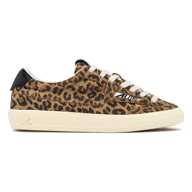 Windscape Low Leopard Suede Sneakers | Brown
