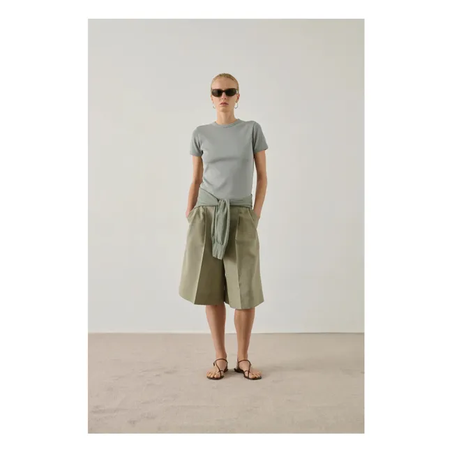 T-shirt Aristide Coton Bio | Bleu Glacier