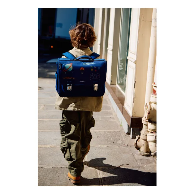 Cartable Pixel Art | Bleu marine