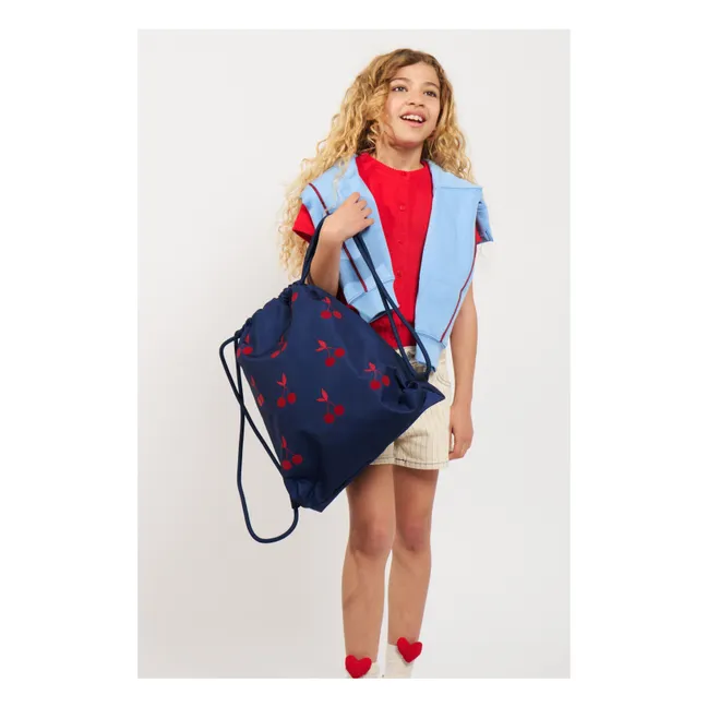 Sac de Sport Velvet Cherries | Bleu marine