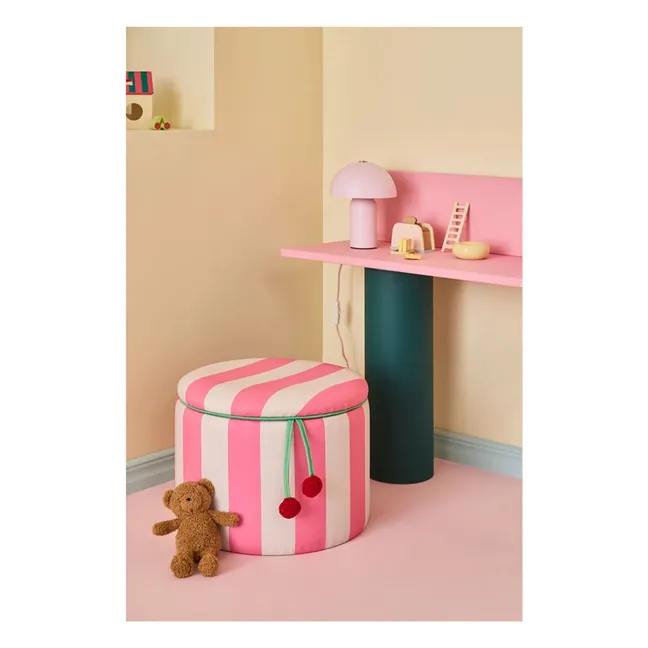 Pouf avec rangement Circus | Rose