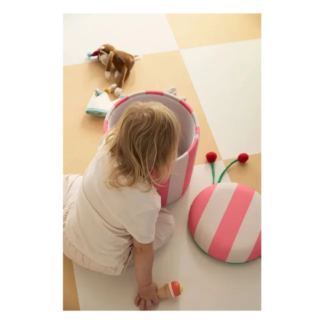 Pouf avec rangement Circus | Rose