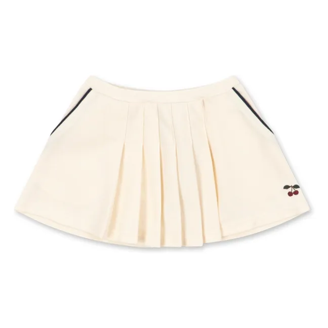 Jupe Florita Cerises Coton Bio | Ecru
