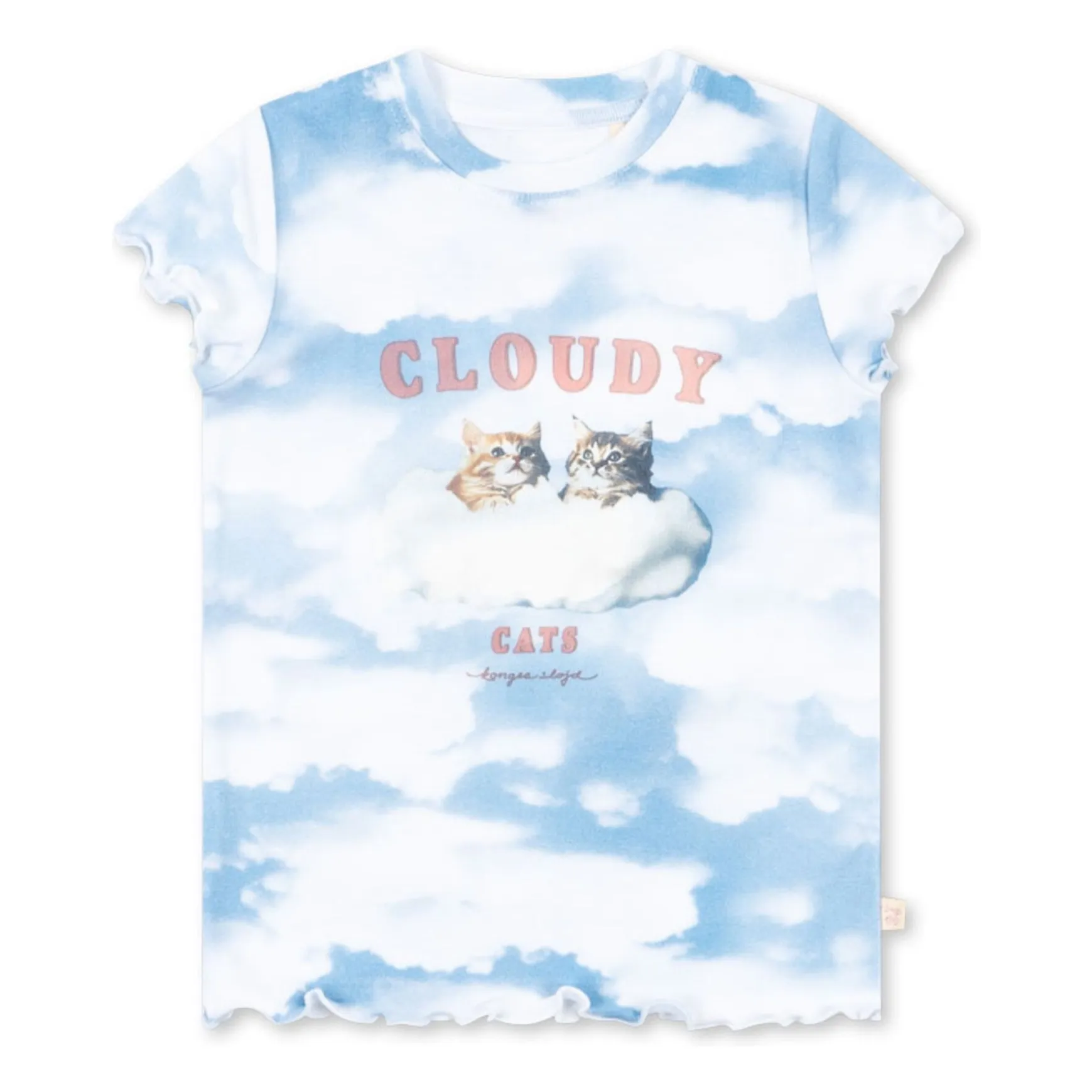T-shirt Elli Cloudy Coton Bio | Bleu ciel- Image produit n°0