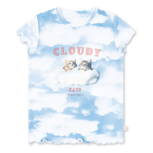T-shirt Elli Cloudy Coton Bio | Bleu ciel