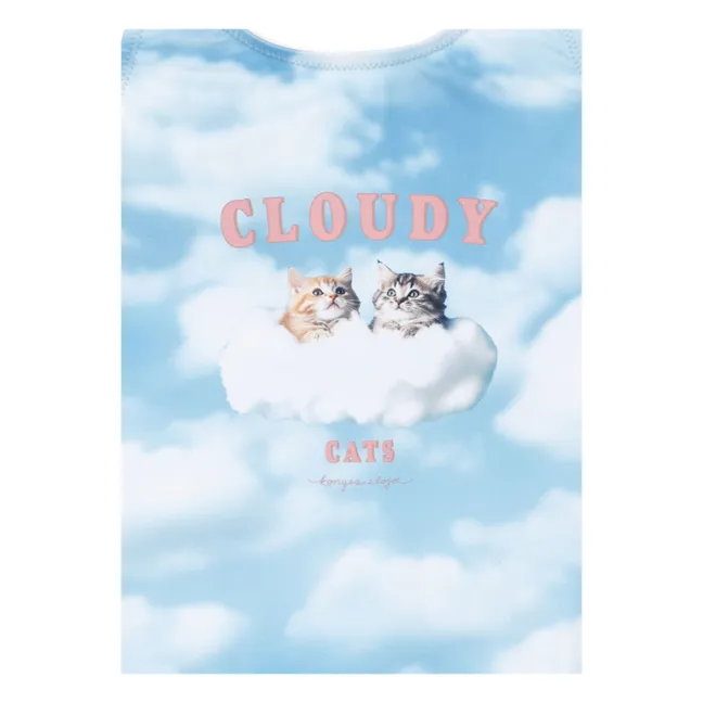Maillot de Bain Nuages Fibres Recyclées | Bleu ciel