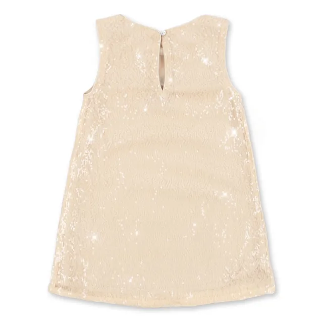 Aries Sequins Dress | Beige