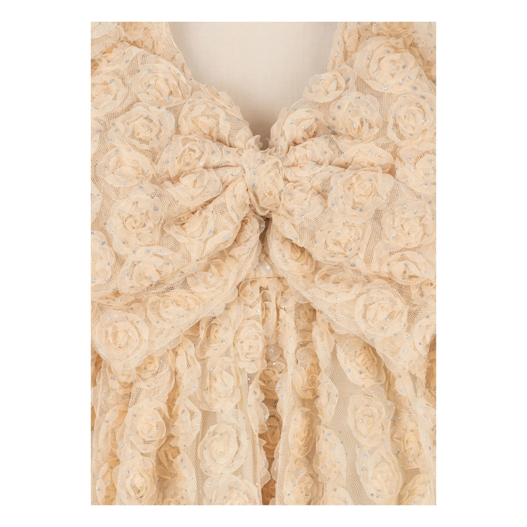 Robe Ally Strass Tulle | Beige- Image produit n°4