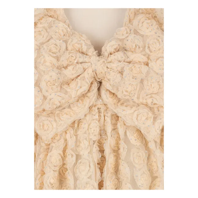 Robe Ally Strass Tulle | Beige