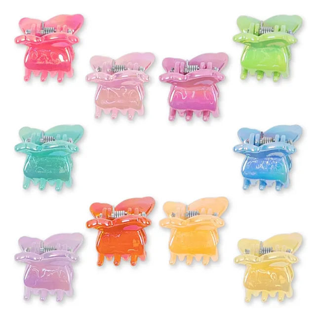 Lote de 10 mini alicates de mariposa | Rosa