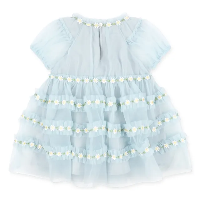 Robe Joelle Paquerettes Tulle | Bleu