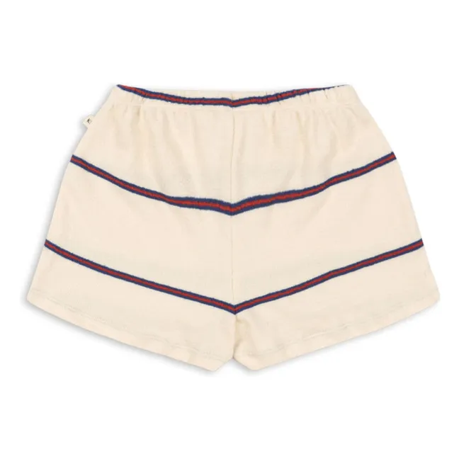 Short Trio Rayé Coton Bio | Beige