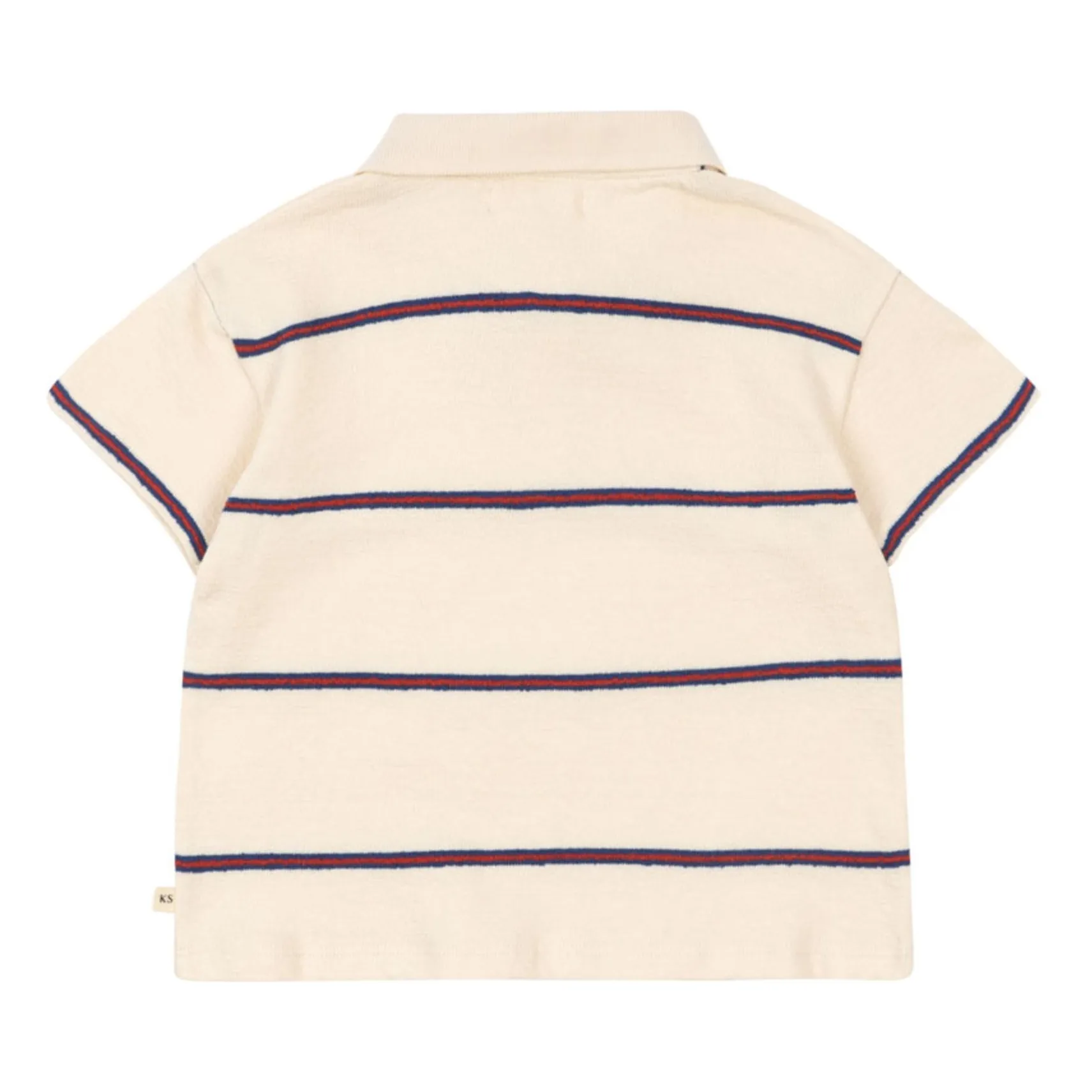 Polo Trio Rayé Coton Bio | Beige- Image produit n°4