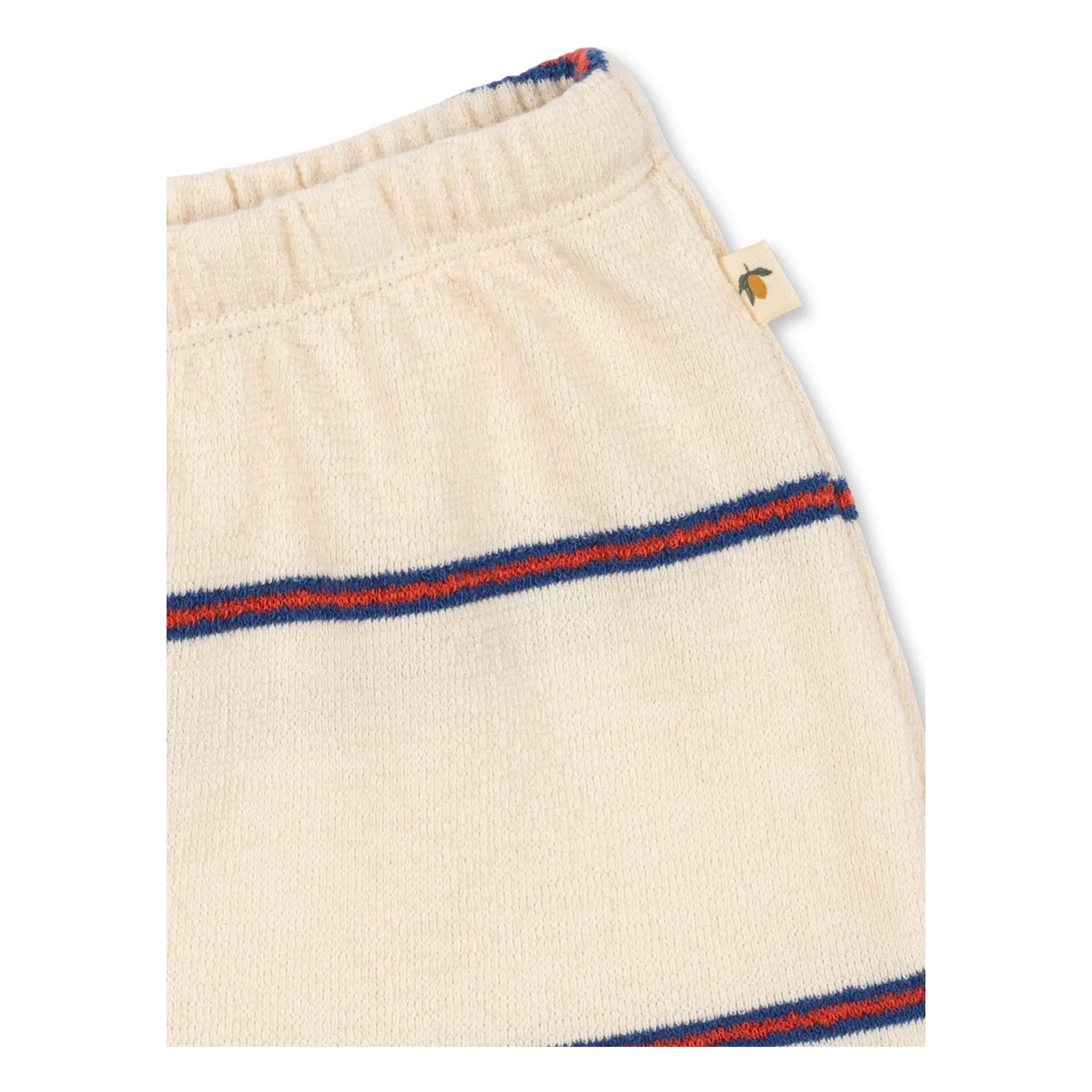 Short Trio Rayé Coton Bio | Beige- Image produit n°3