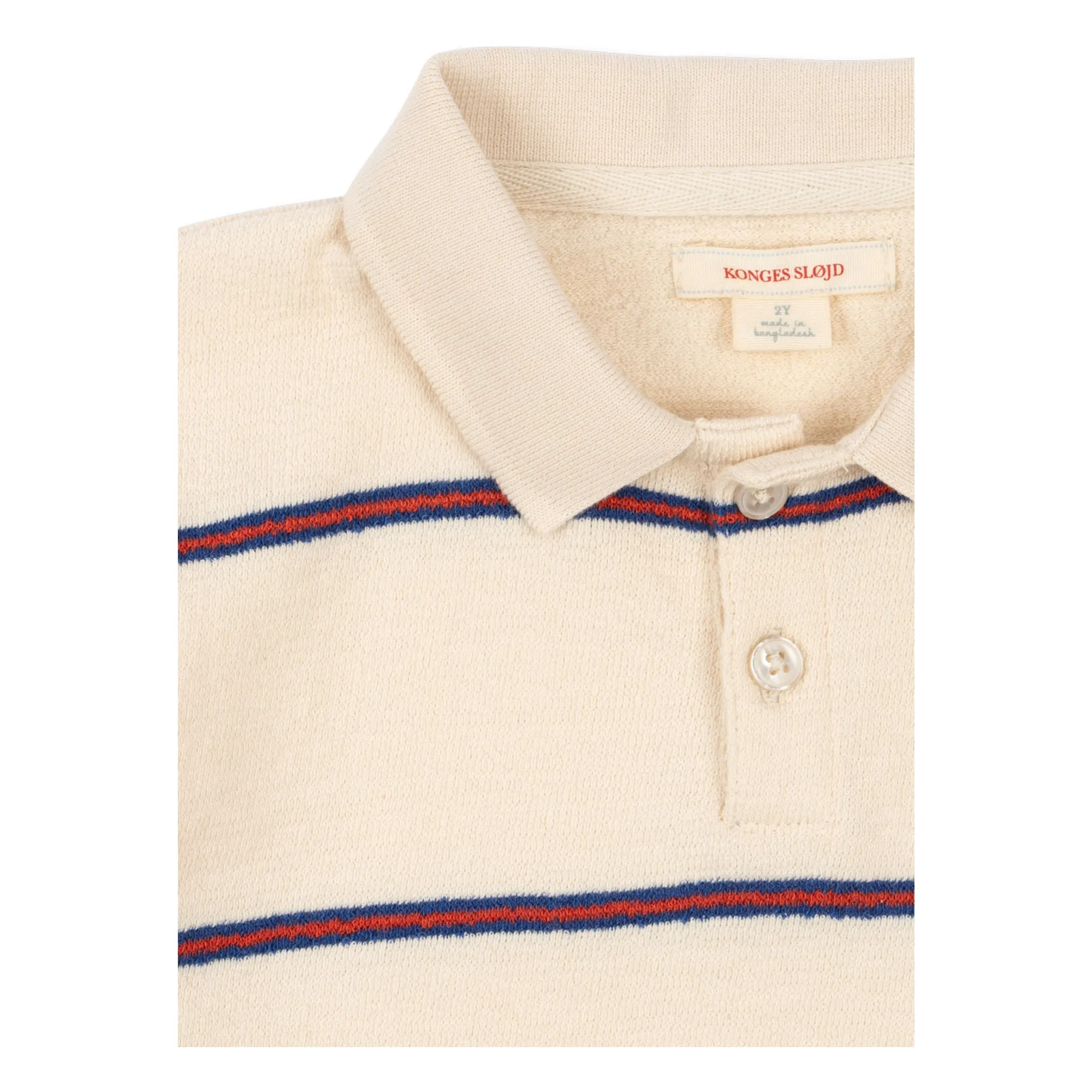 Polo Trio Rayé Coton Bio | Beige- Image produit n°3