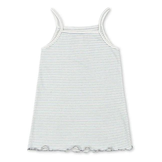 Robe Côtelée Roli Rayée Coton Bio | Bleu