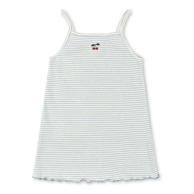 Robe Côtelée Roli Rayée Coton Bio | Bleu