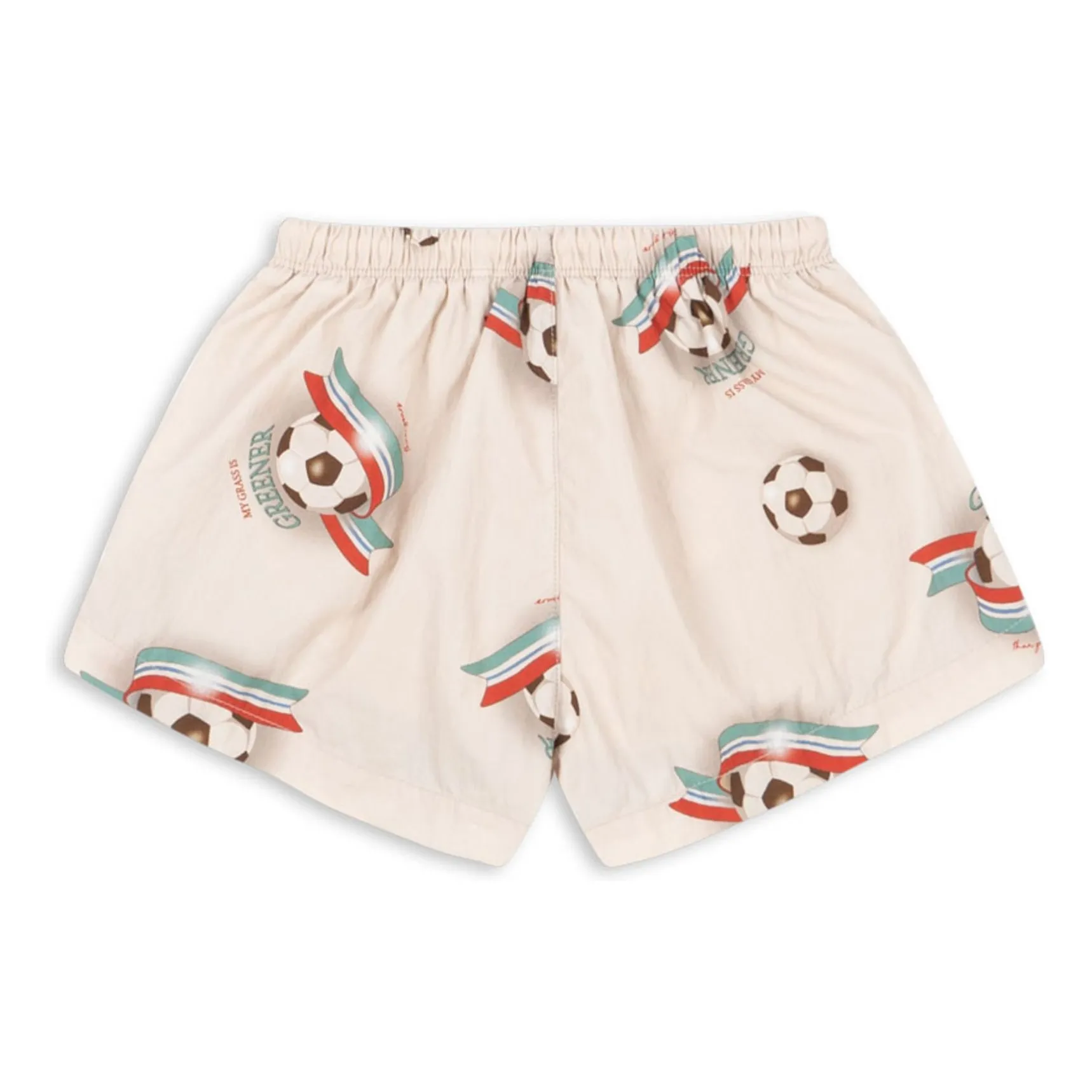 Short de Bain Pomio Football Fibres Recyclées | Beige- Image produit n°2