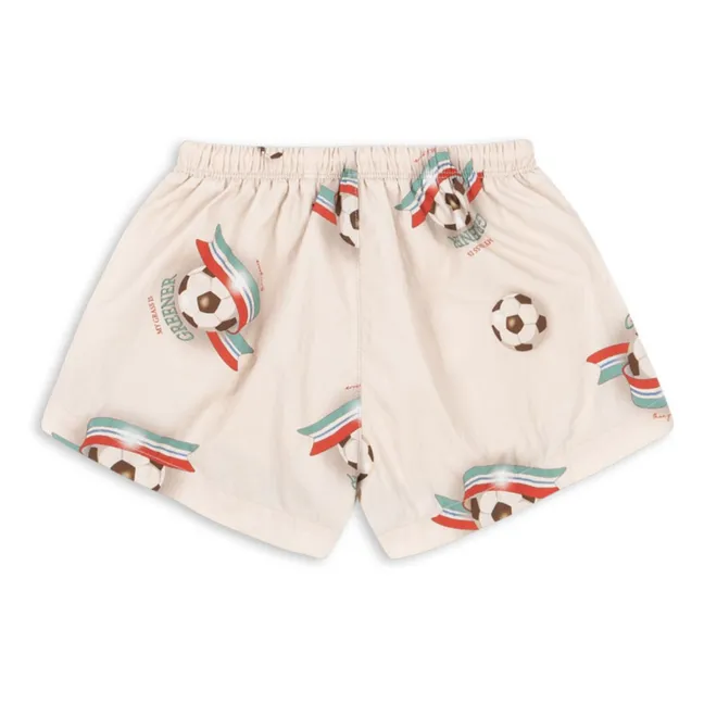 Short de Bain Pomio Football Fibres Recyclées | Beige