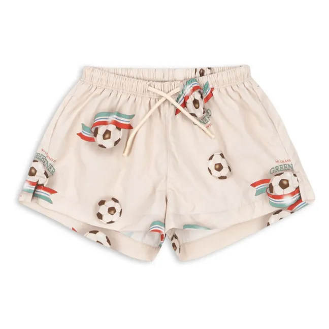 Short de Bain Pomio Football Fibres Recyclées | Beige