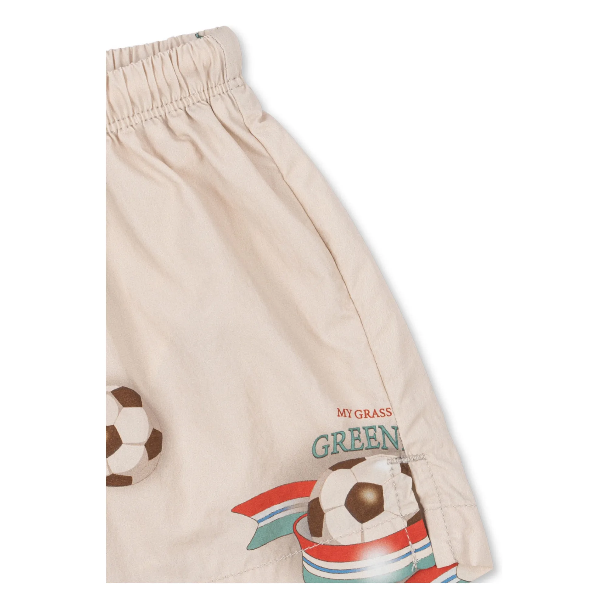 Short de Bain Pomio Football Fibres Recyclées | Beige- Image produit n°1
