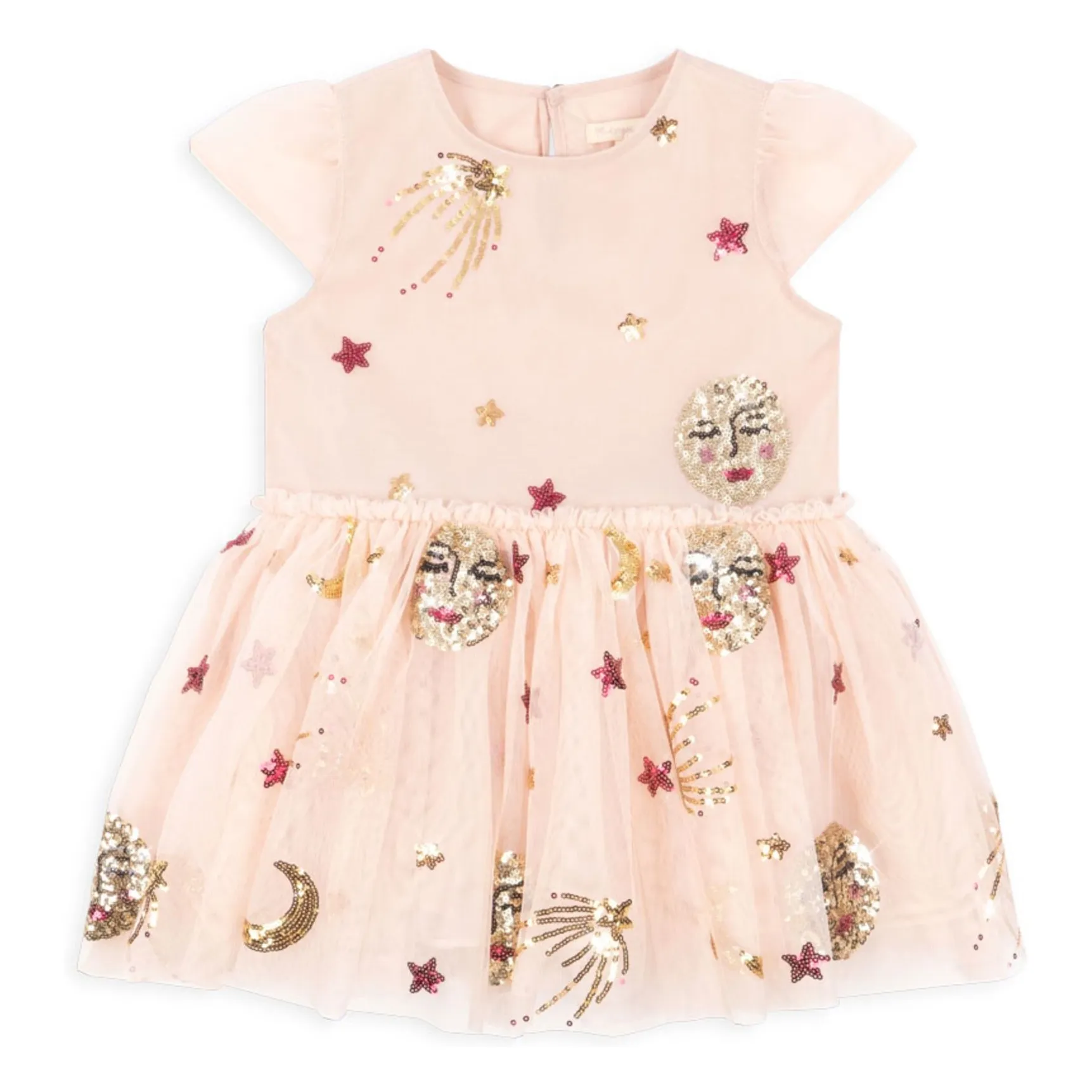 Konges Sløjd Pale Pink Odette Sequins Tulle Dress