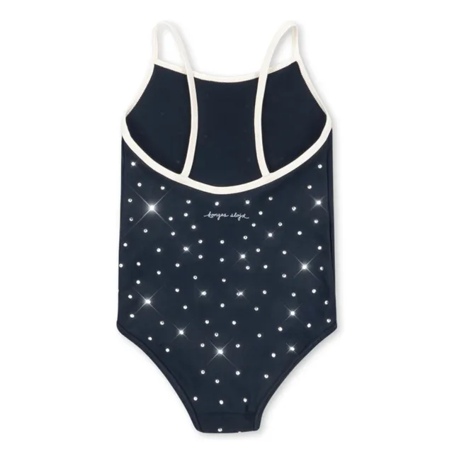 Maillot de Bain Misty Etoiles Fibres Recyclées | Bleu nuit