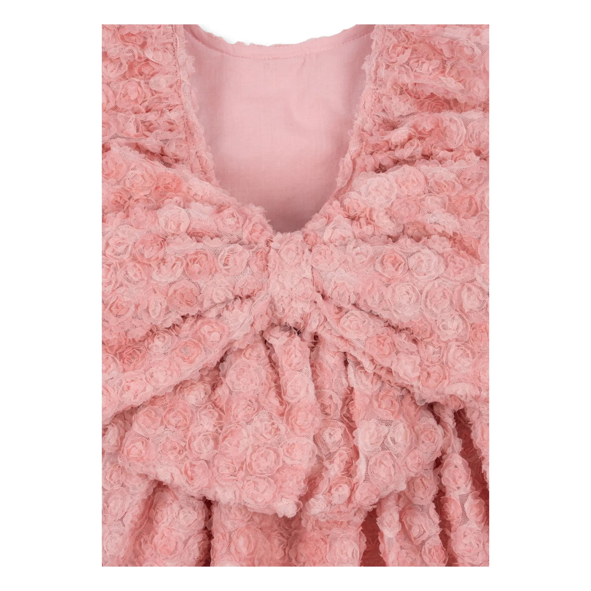 Robe Ally Fleurie Tulle | Rose- Image produit n°4