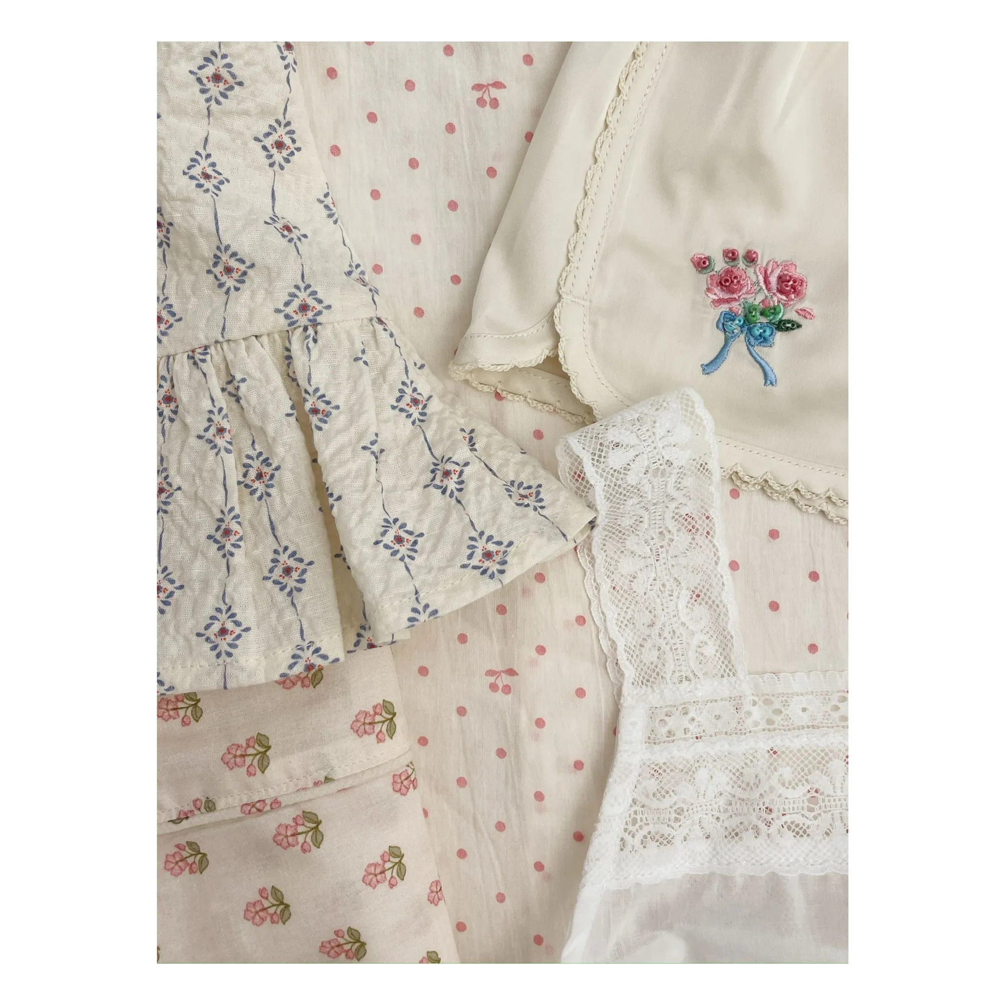 Short Brodé Sheeny | Ecru- Image produit n°2