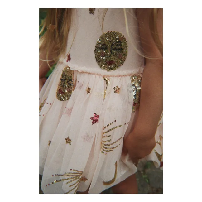 Robe Odette Sequins Tulle | Rose pâle