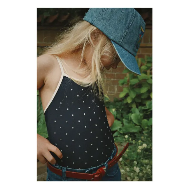 Maillot de Bain Misty Etoiles Fibres Recyclées | Bleu nuit