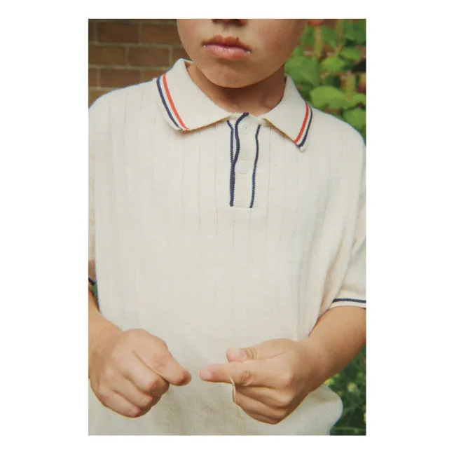 Polo Mio Maille Coton Bio | Ecru