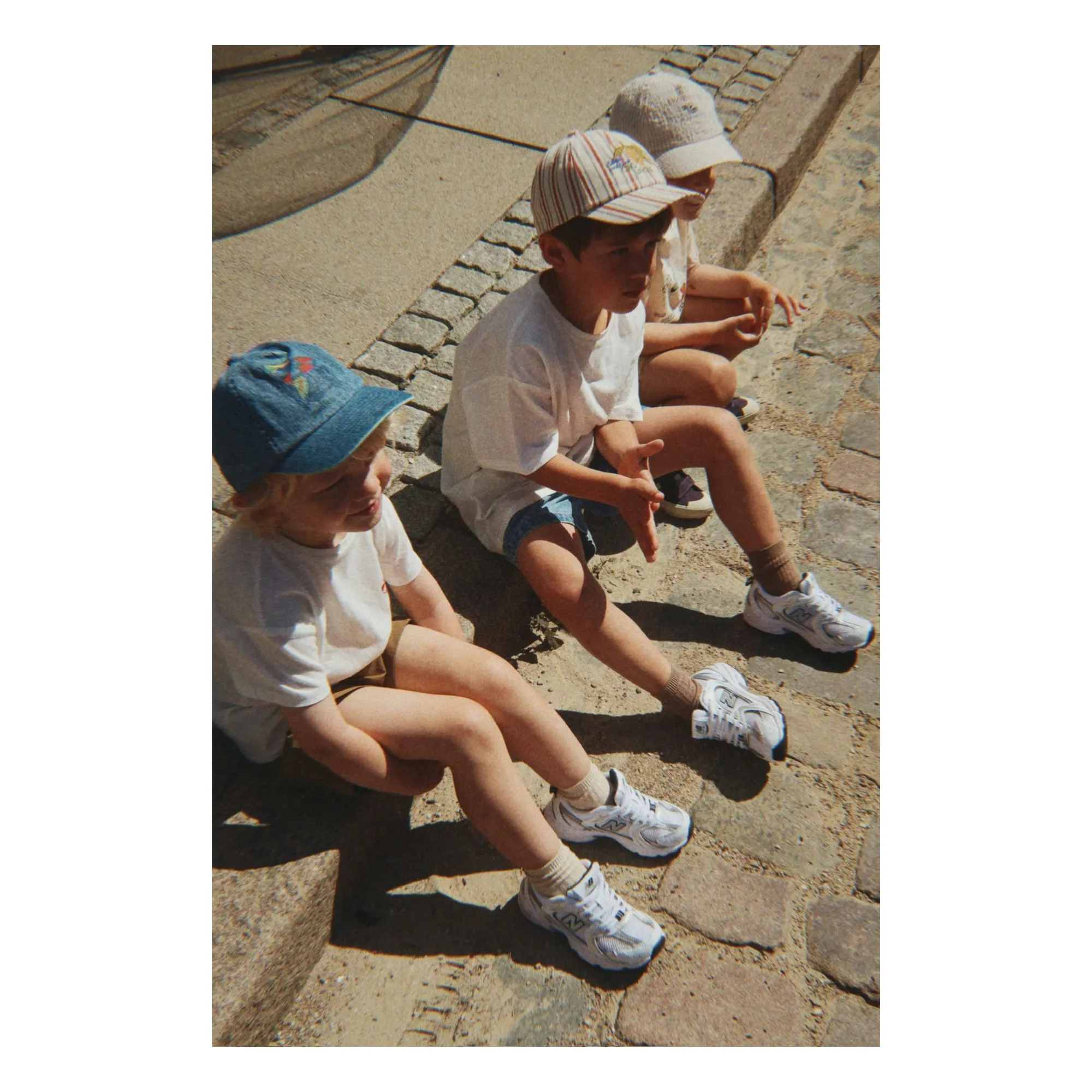 Casquette Elliot Rayée Seersucker Coton Bio | Beige- Image produit n°6