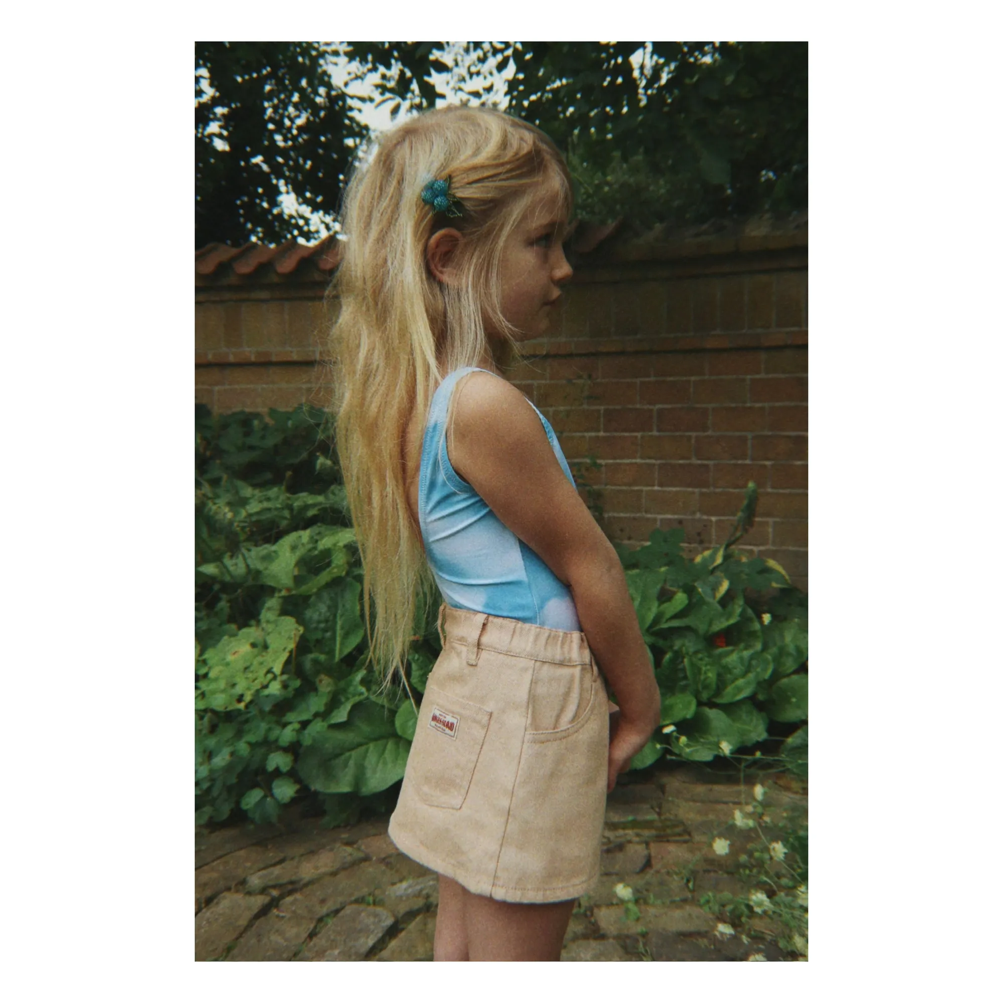 Maillot de Bain Nuages Fibres Recyclées | Bleu ciel- Image produit n°2
