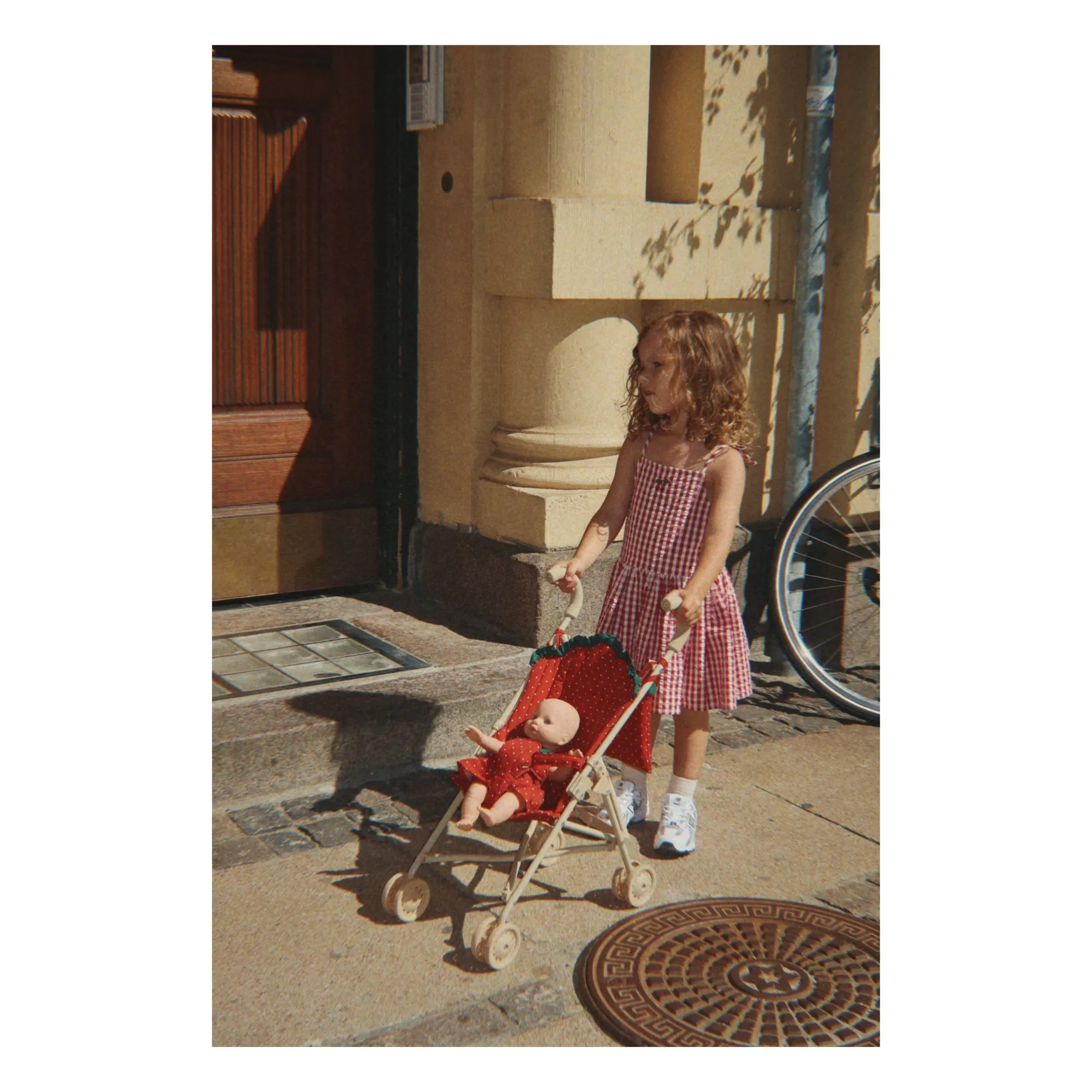 Robe Isotta Carreaux Coton Bio- Image produit n°1