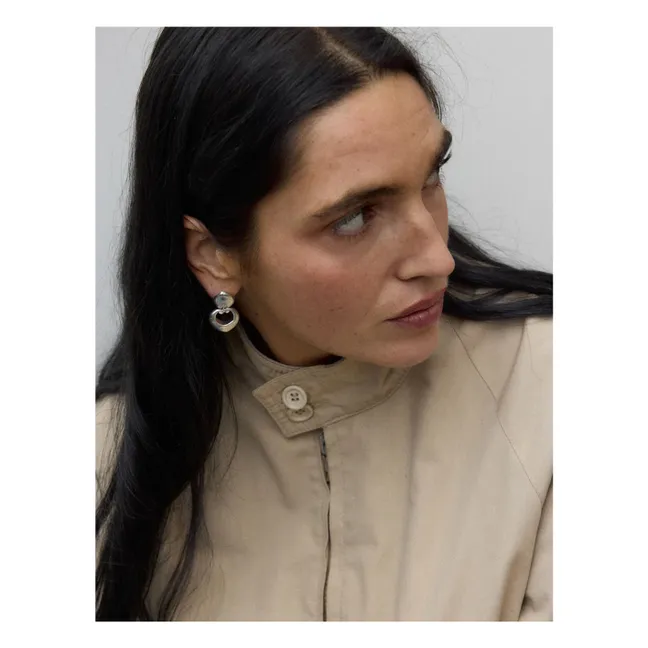 Boucles d'Oreilles Les Volutes | Argenté