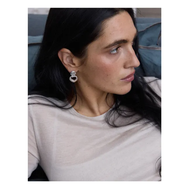 Boucles d'Oreilles Les Volutes | Argenté