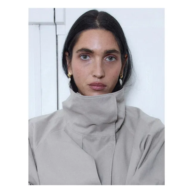 Boucles La Double | Doré/Argenté