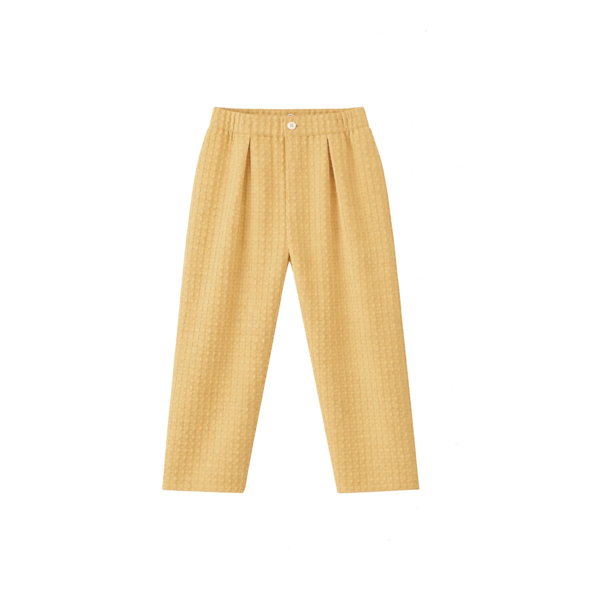 Pantalon Carrotte Camões Gauffré | Ocre- Image produit n°0
